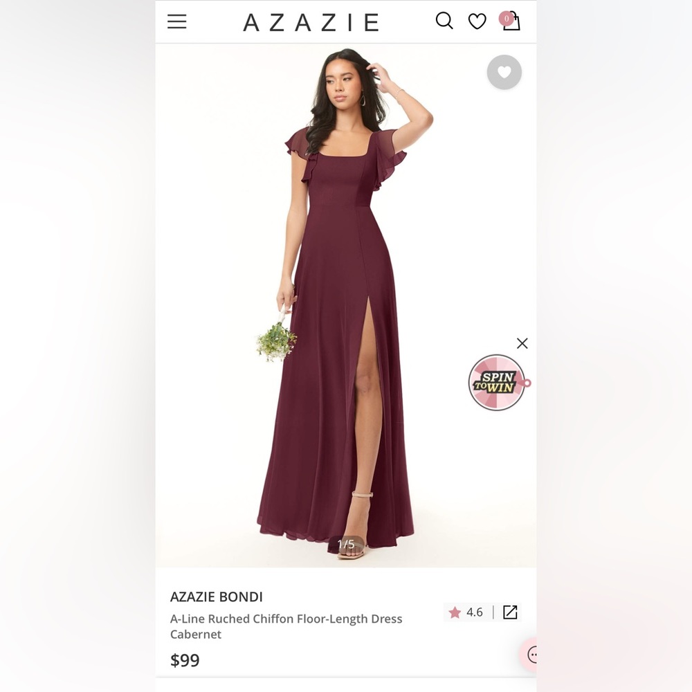 Azazie Cabernet Dress